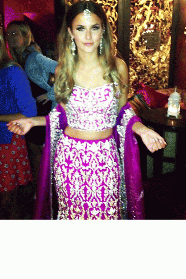 Lucy Watson Gives Us A Sneak Peek Of Her Bollywood Costume, 2013