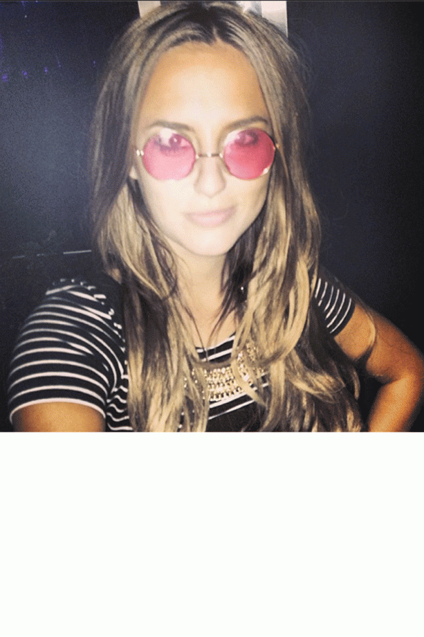Lucy Watson Goes For John Lennon Specs Out On The Town, 2013