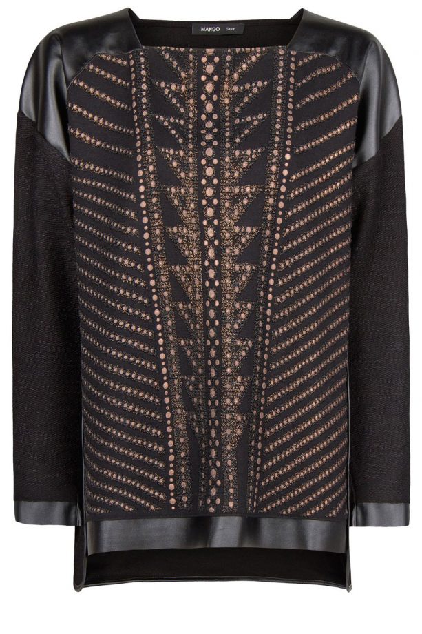 Mango Embossed Boucle Sweatshirt, £29.99