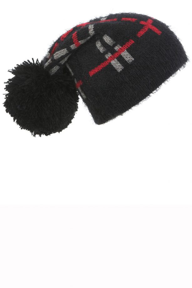 Miss Selfridge Check Bobble Beanie Hat, £14