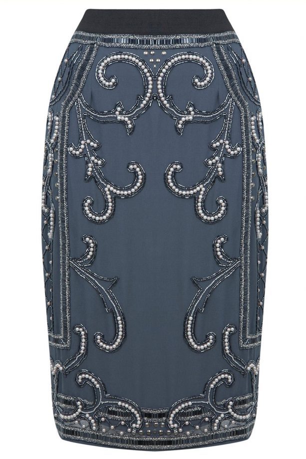 Miss Selfridge Embellished Pencil Skirt, £65
