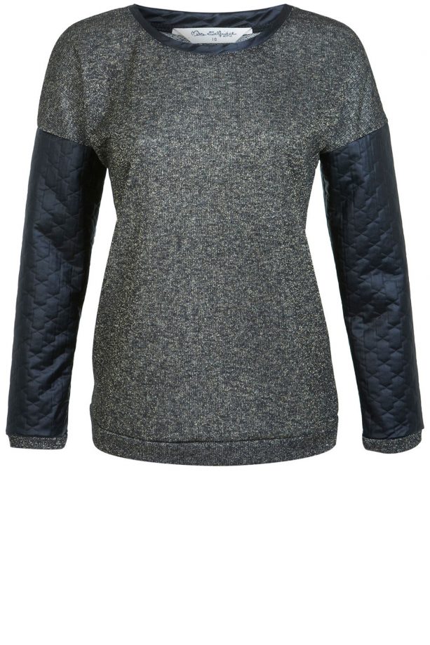 Miss Selfridge Gold PU Sleeve Sweat Top, £14