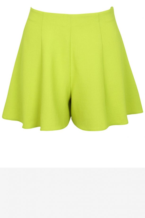 Miss Selfridge Lime Skort, £25