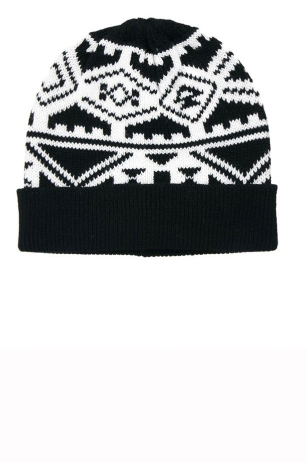 Monki Aztec Monochrome Beanie, £8