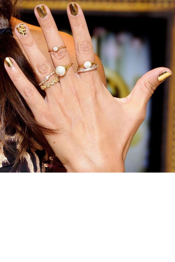 Party Nails: Myleene Klass' Gold Wraps