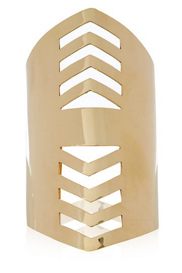 New Look Gold Cut Out Double Chevron Cuff, £5.99