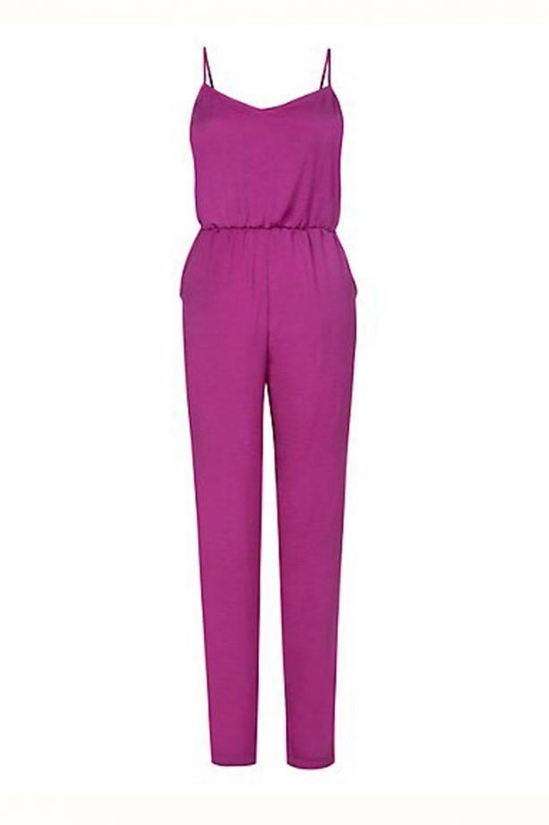 New Look Pink Sateen Strappy Jumpsuit, £27.99