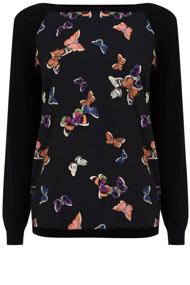 Oasis Butterfly Print Sweater, £40