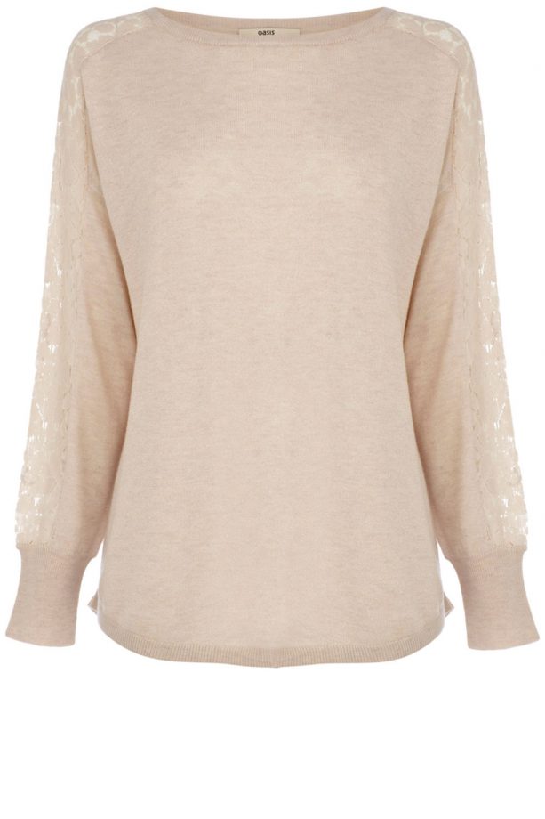 Oasis Lace Insert Sweatshirt, £32