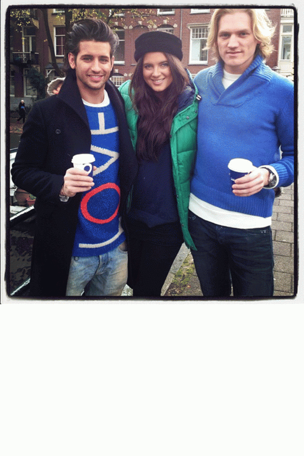 Ollie Locke, Binky Felstead And Richard Dinan Wrap Up Warm For A Reunion, 2013