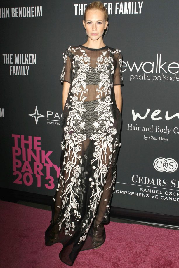 Poppy Delevingne Rocks The Sheer Trend In A Floor-Length Floral Number