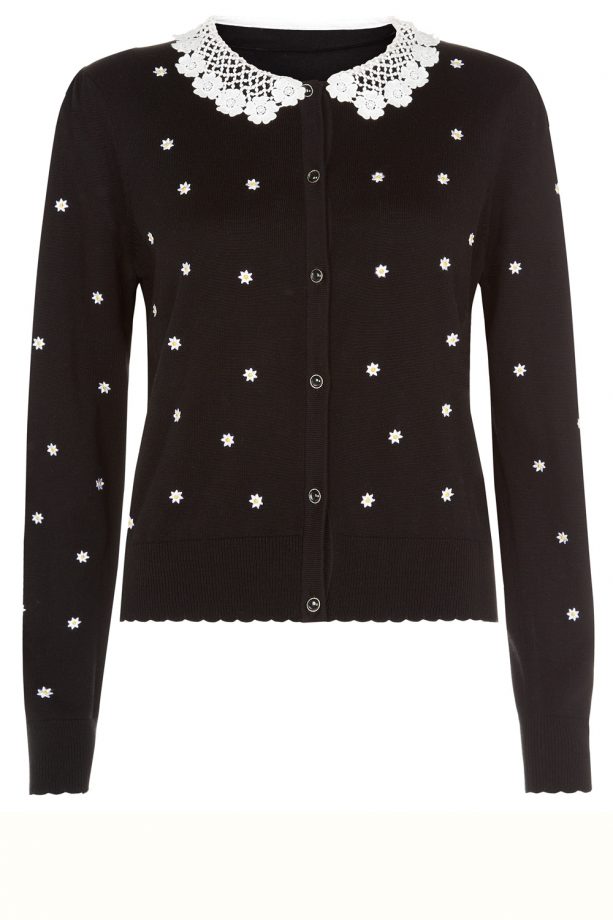 Primark Lace Collar Flower Embroidered Cardi, £14
