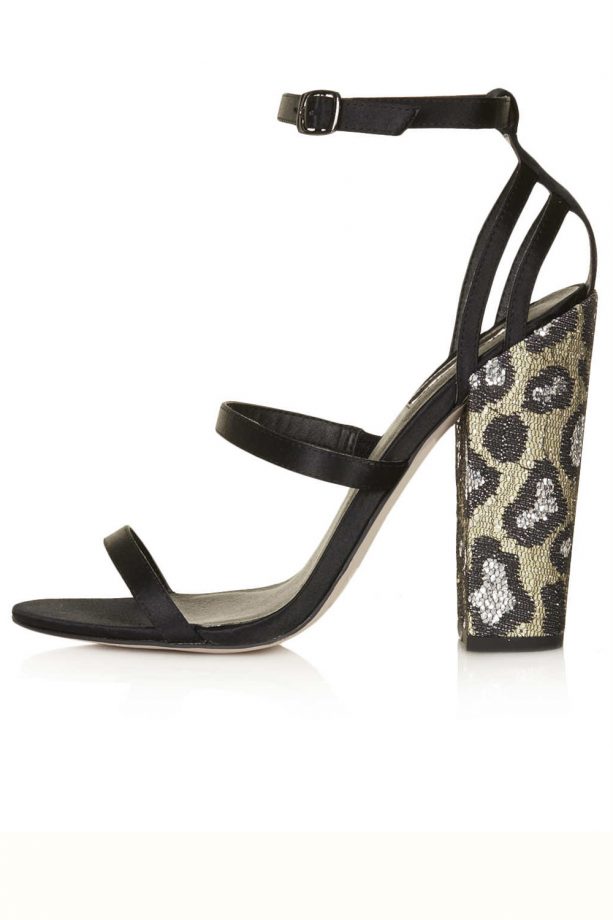 Topshop Revenge Leopard Heeled Sandals, £52