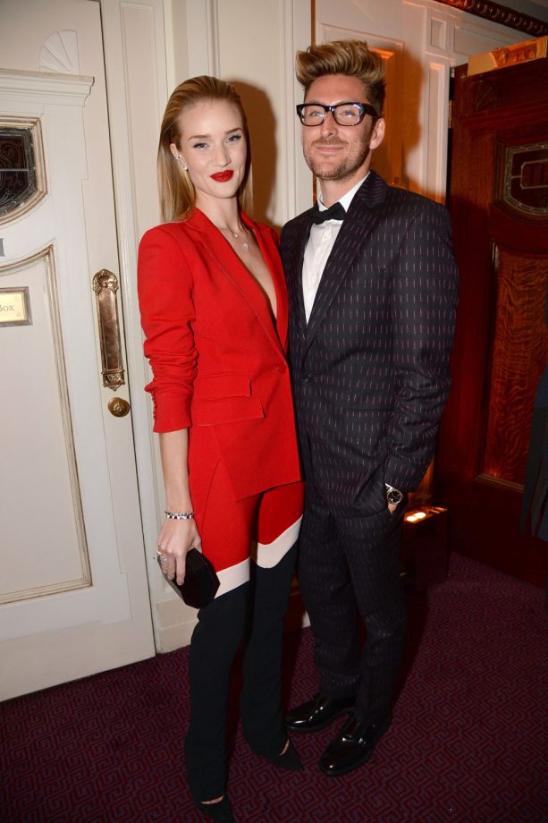 Rosie Huntington Whiteley and Henry Holland at The British Fashion Awards 2013