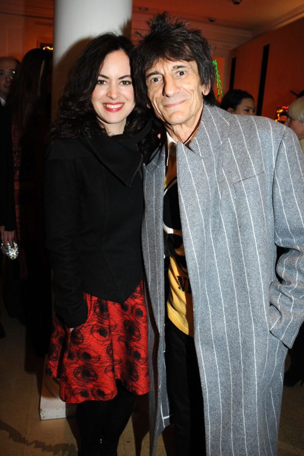 Sally Humphreys and Ronnie Wood At The Stella McCartney Christmas Lights Ceremony