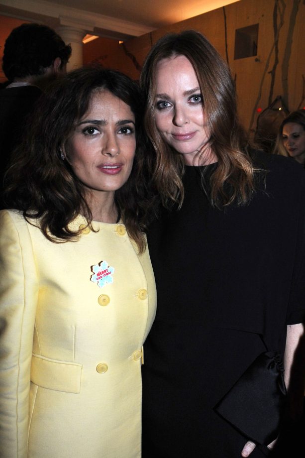 Salma Hayek and Stella McCartney At The Stella McCartney Christmas Lights Ceremony