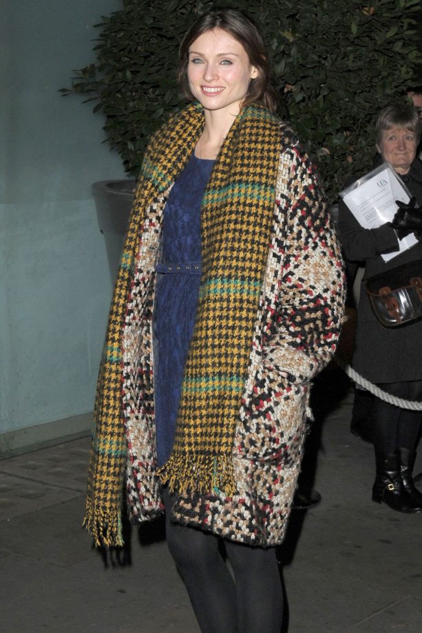 Sophie Ellis-Bextor Wraps Up As She Arrives At The English National Ballet Christmas Party