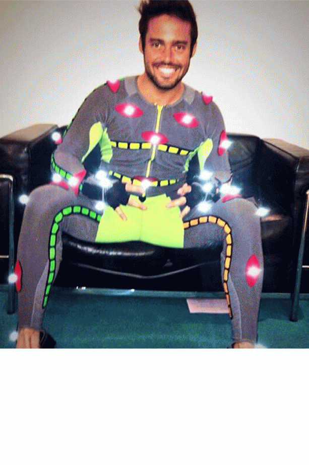 Spencer Matthews Makes Sure He's Noticed In A Flashing Onesie, 2013