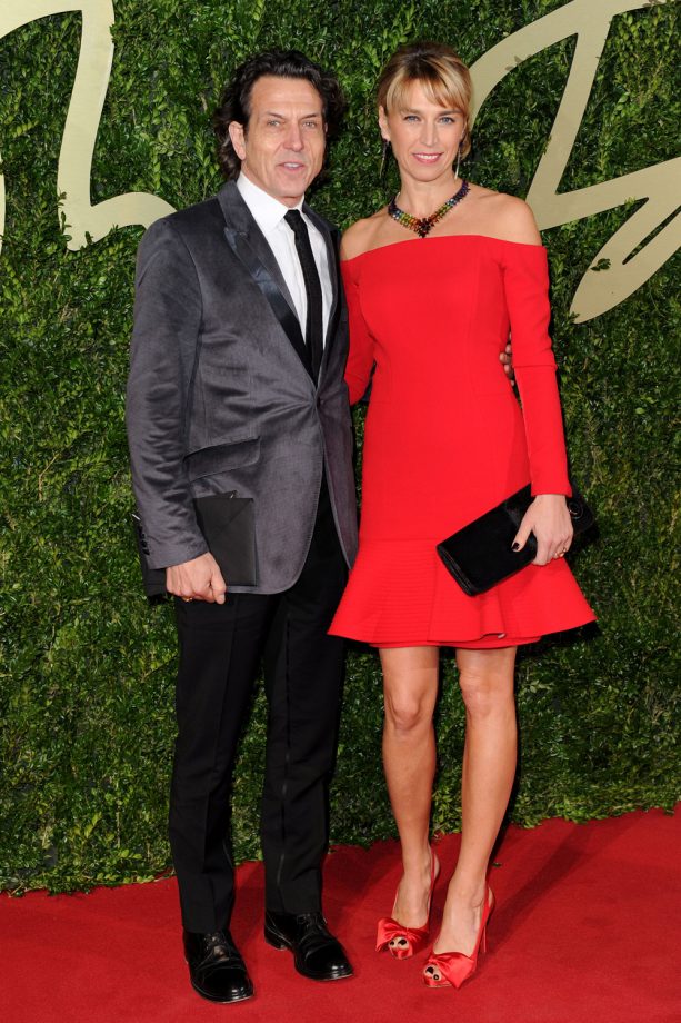 Stephen Webster and Assia Webster Walk The Red Carpet at The British Fashion Awards 2013