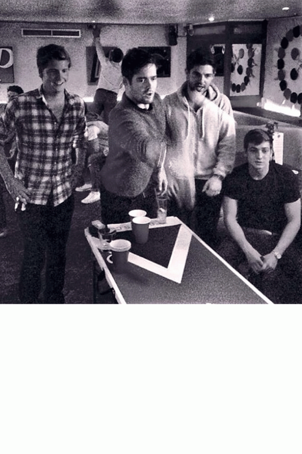 Stevie Johnson, Spencer Matthews, Alex Mytton And Sam Thompson Play Beer Pong, 2013