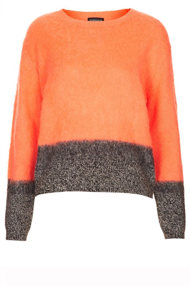 Topshop Knitted Contrast Wool Jumper, £55