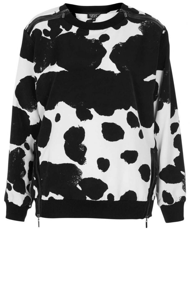 Topshop Monochrome Print Sweatshirt, £60