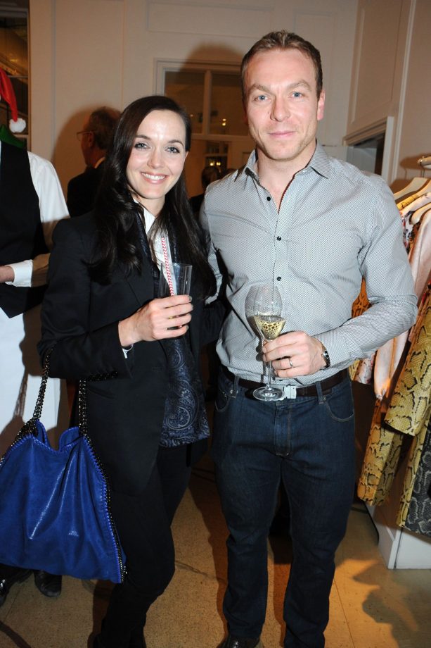 Victoria Pendleton and Chris Hoy At The Stella McCartney Christmas Lights Ceremony