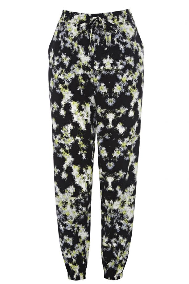 Warehouse Blurred Neon Print Trousers, £42