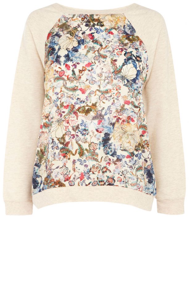 Warehouse Floral Print Sweat Top, £35