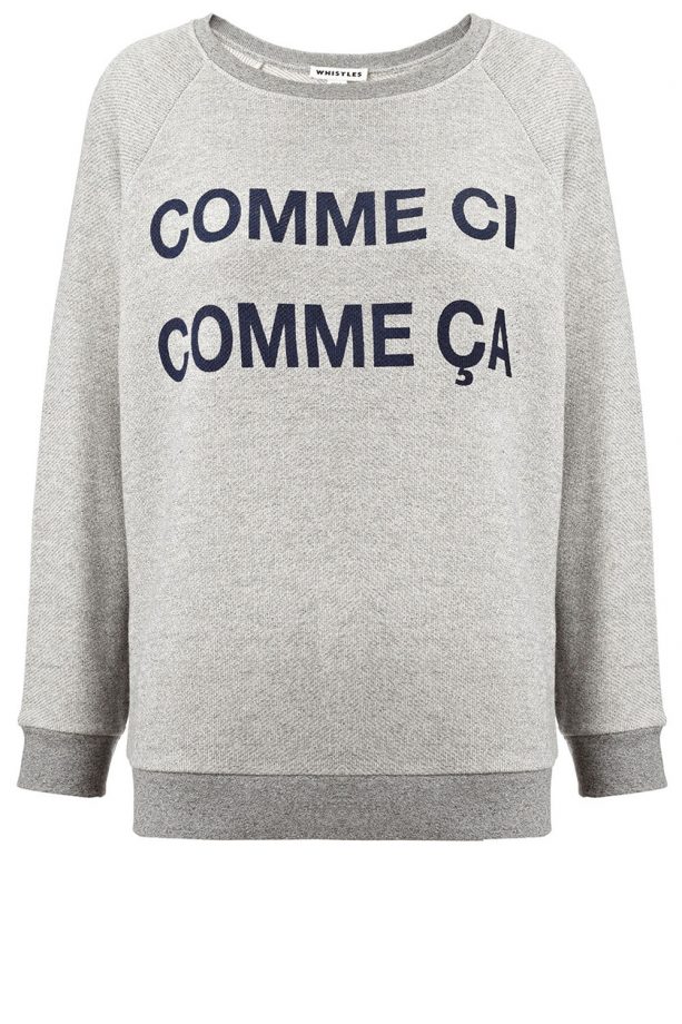 Whistles 'Comme Ci Comme Ca' Sweatshirt, £75