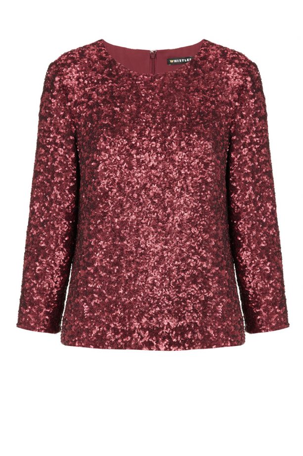 Whistles Delphine Sequin Top, £195