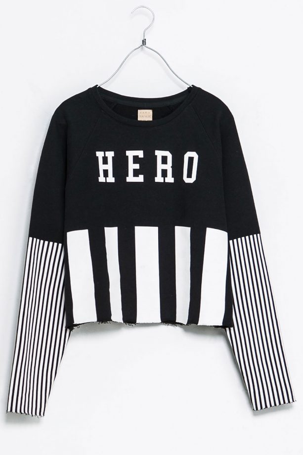 Zara 'Hero' Sweatshirt, £19.99