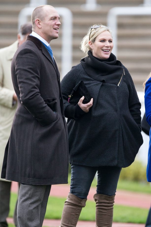 Zara Phillips and Mike Tindall At Cheltenham Race Course