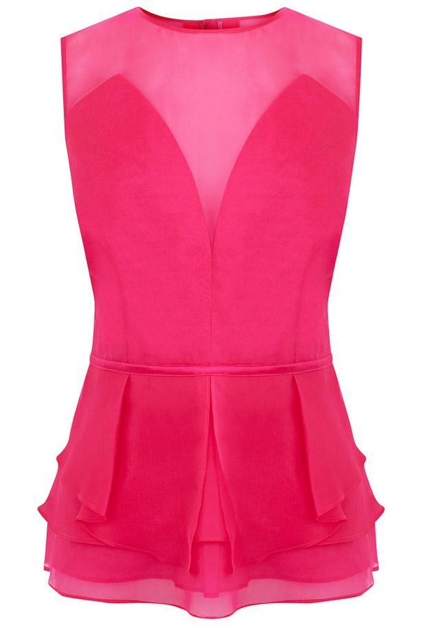 Coast Pink Ruffle Top, £65