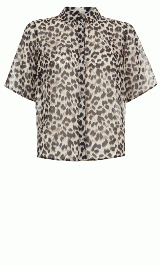 Primark Animal Print Cropped Shirt, £10