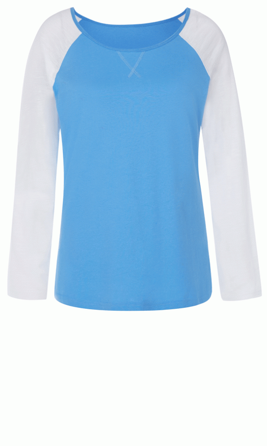 Primark Contrast Raglan Tee, £4