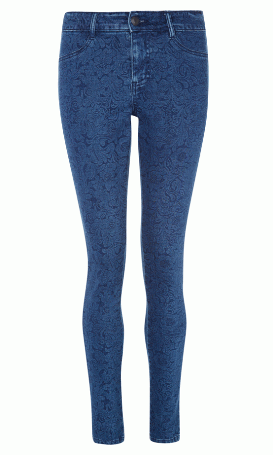 Primark Brocade Floral Jeans, £13