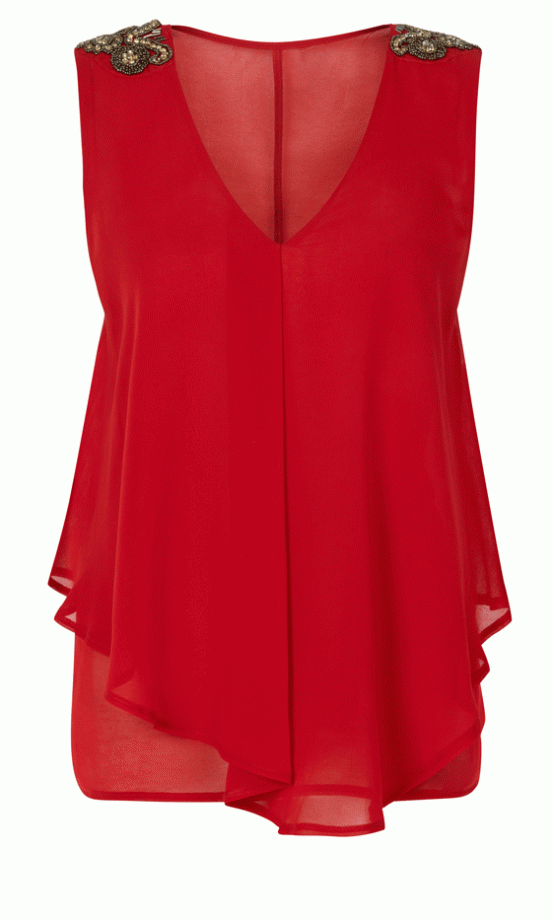 Primark Embellished Shoulder Blouse, £12