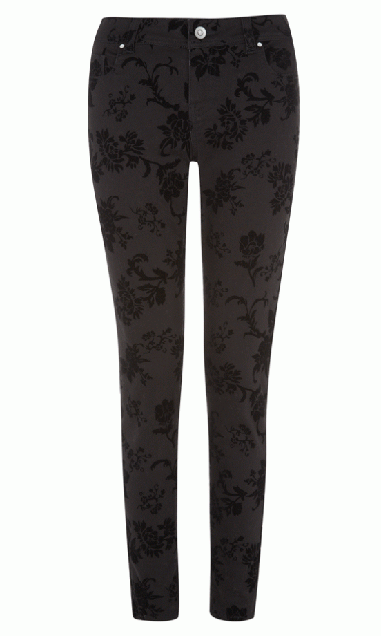 Primark Floral Skinny Jeans, £13
