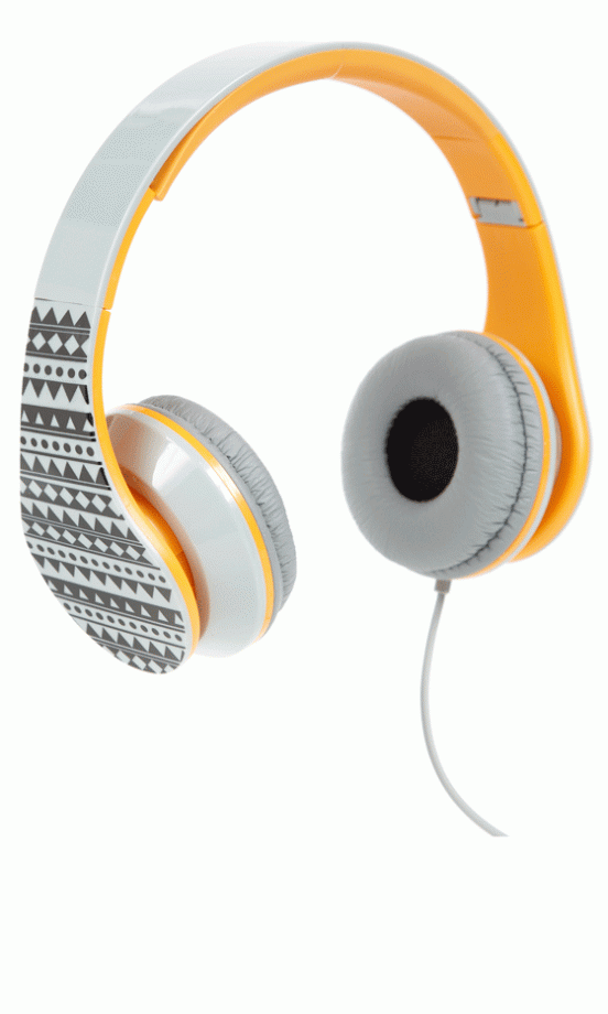Primark Grey Tribal Headphones, £7