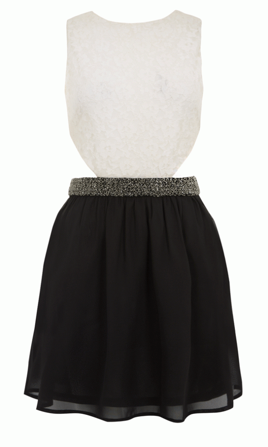 Primark Jewelled-Waist Lace Dress