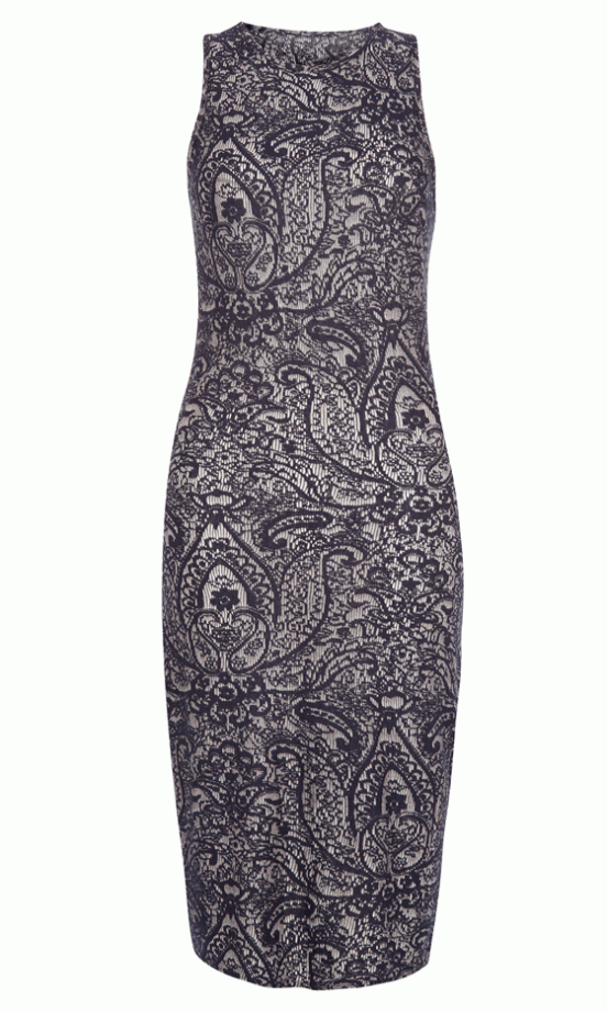 Primark Metallic Jacquard Midi Dress, £13