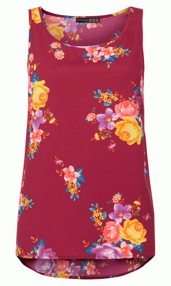 Primark Rose Print Vest Top, £4