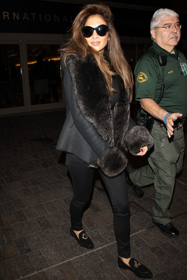 Nicole Scherzinger Arrives In The US For The Holidays