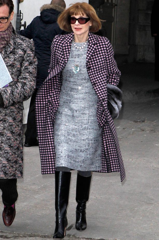 Anna Wintour At Chanel Couture's SS14 Show During Paris Haute Couture Fashion Week, 2014