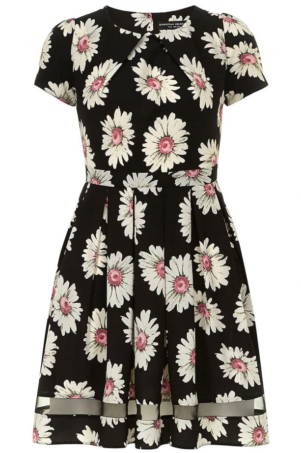 Dorothy Perkins Black Daisy Tea Dress, £38