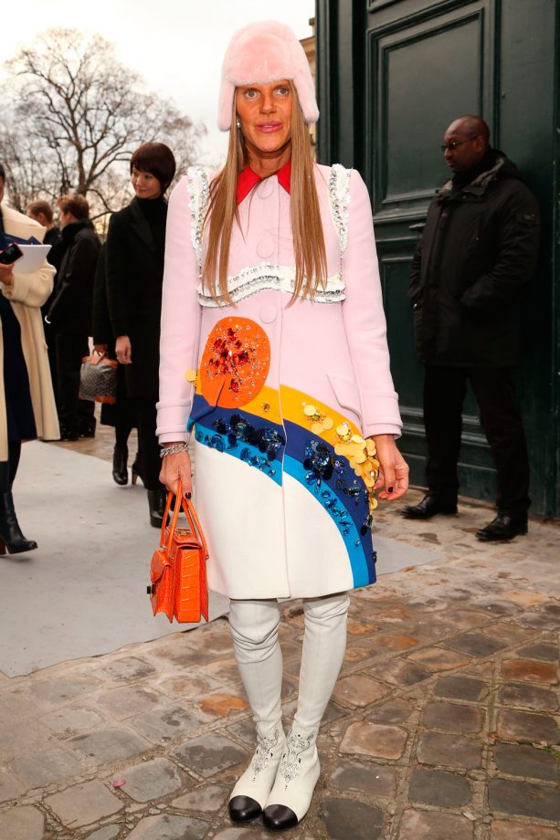 Anna Dello Russo At Christian Dior Couture's SS14 Show During Paris Haute Couture Fashion Week, 2014