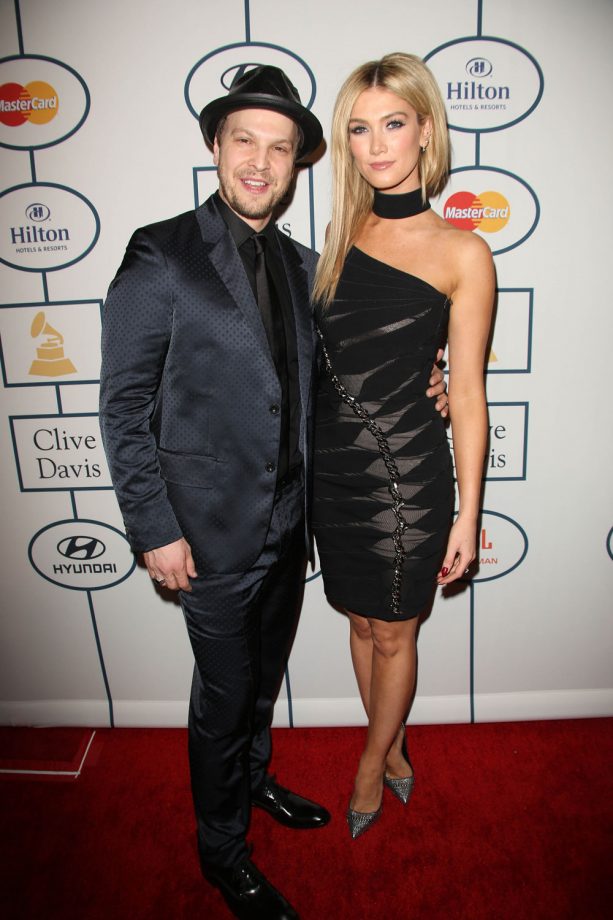 Gavin Degraw And Delta Goodrum At The Clive Davis And Recording Academy Pre Grammy Gala