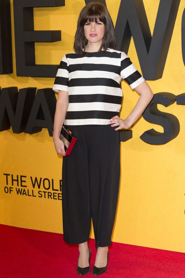 Jemima Rooper With A Chic Box Clutch At The Wolf Of Wall Street Premiere