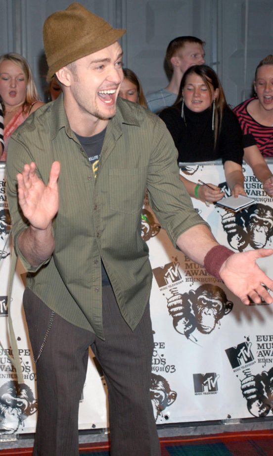 Justin Timberlake MTV Europe Music Awards, 2003